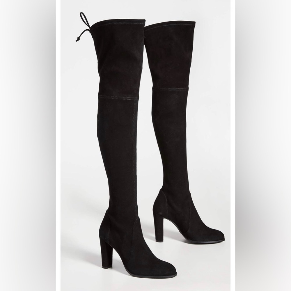 Stuart Weitzman highland Black Suede Boots 99
